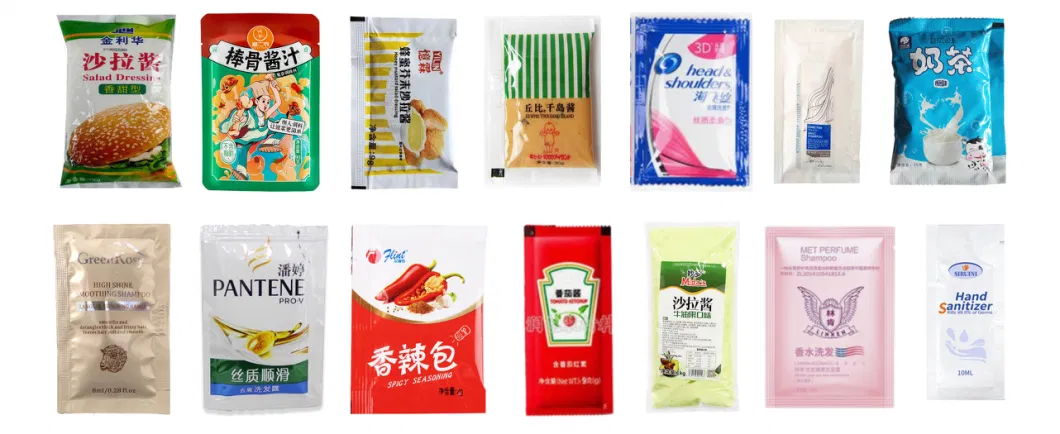 Automatic Honey Lotion Shampoo Hand Sanitizer Liquid Sachet Filling Packaging Machine Shaped Bag Packing Machine