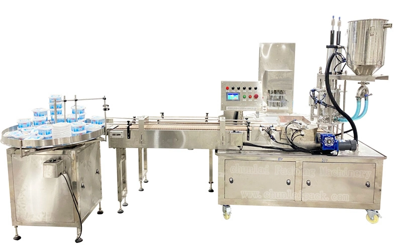 Automatic Customized Cup Box Packaging Sealing Machine Cheese Jam Cream Container Filling Capping Machine with Low Price